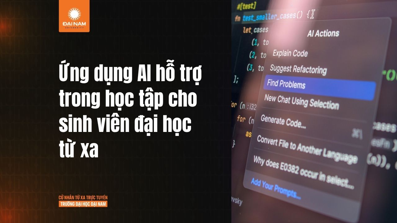 Ứng dụng AI hỗ trợ học tập cho sinh viên đại học từ xa